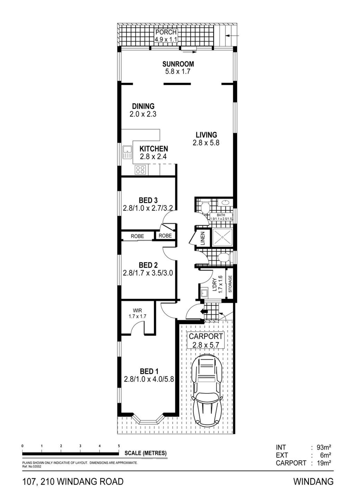 Floorplan of Homely house listing, 107/210 Windang Road, Windang NSW 2528