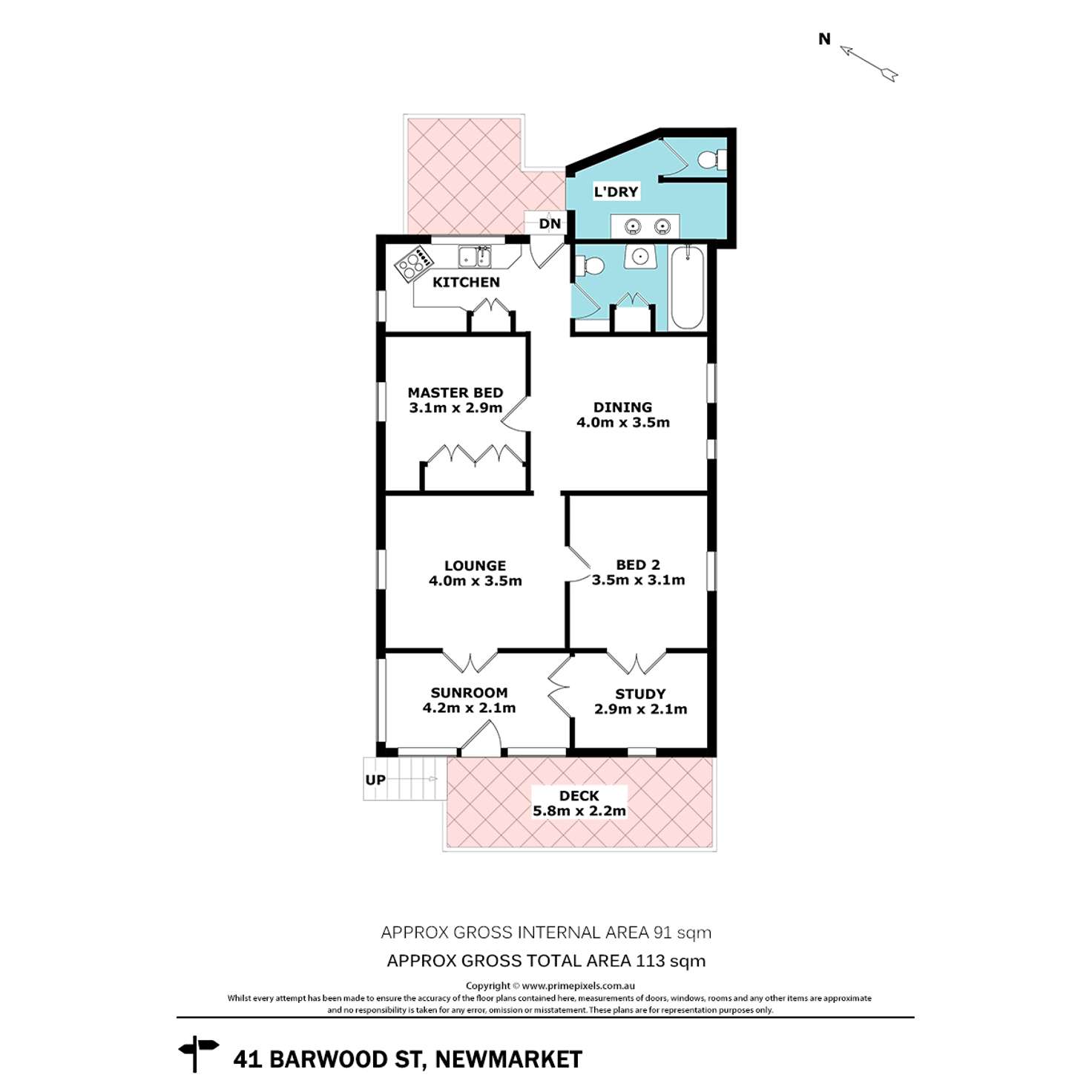 Floorplan of Homely house listing, 41 Barwood Street, Newmarket QLD 4051