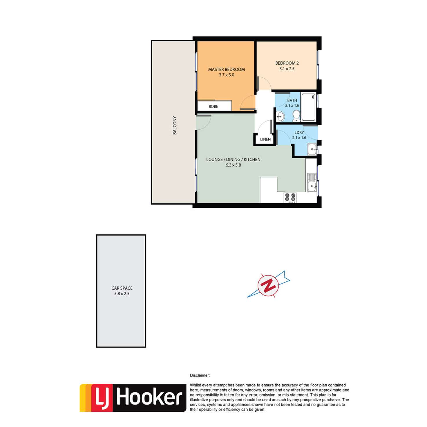 Floorplan of Homely villa listing, 3/124 Canberra Street, St Marys NSW 2760