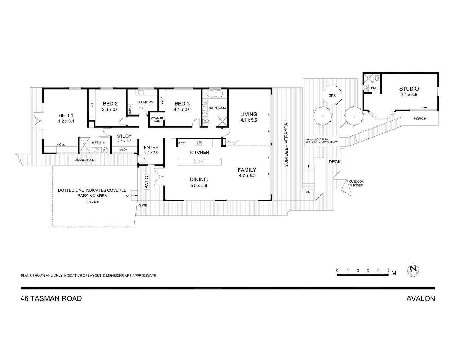 Floorplan of Homely house listing, 46 Tasman Road, Avalon Beach NSW 2107