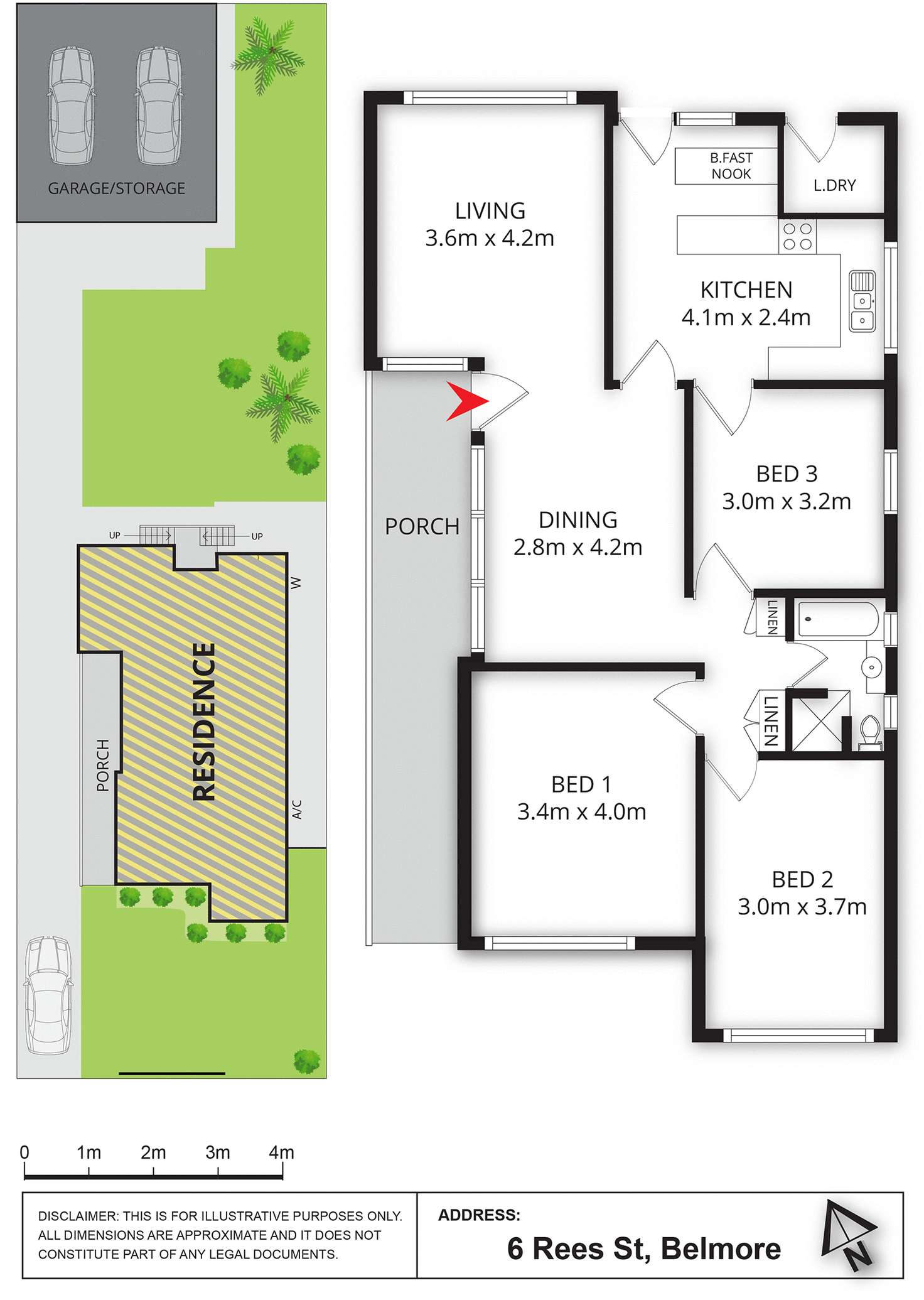 Floorplan of Homely house listing, 6 Rees Avenue, Belmore NSW 2192