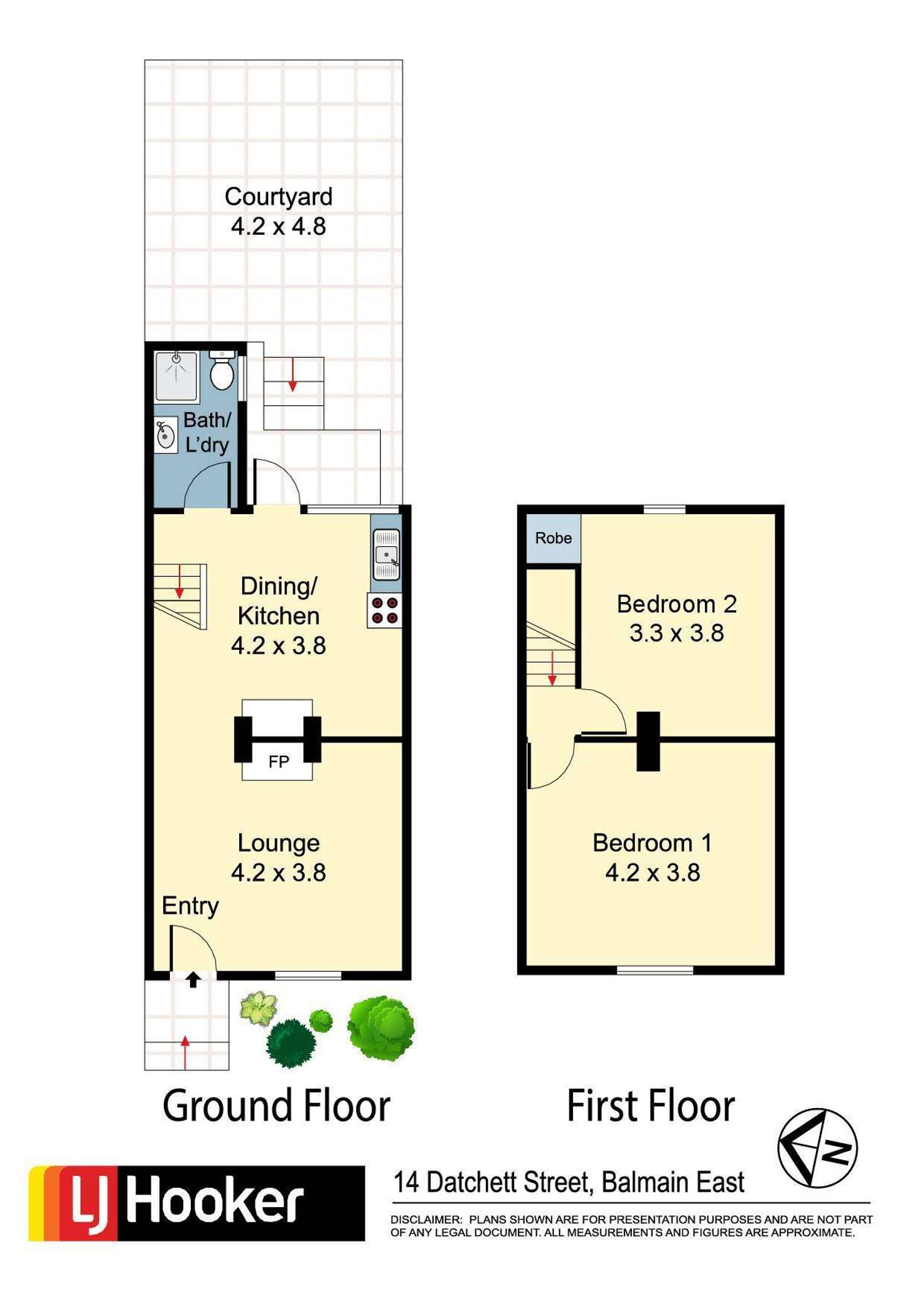 Floorplan of Homely house listing, 14 Datchett Street, Balmain NSW 2041