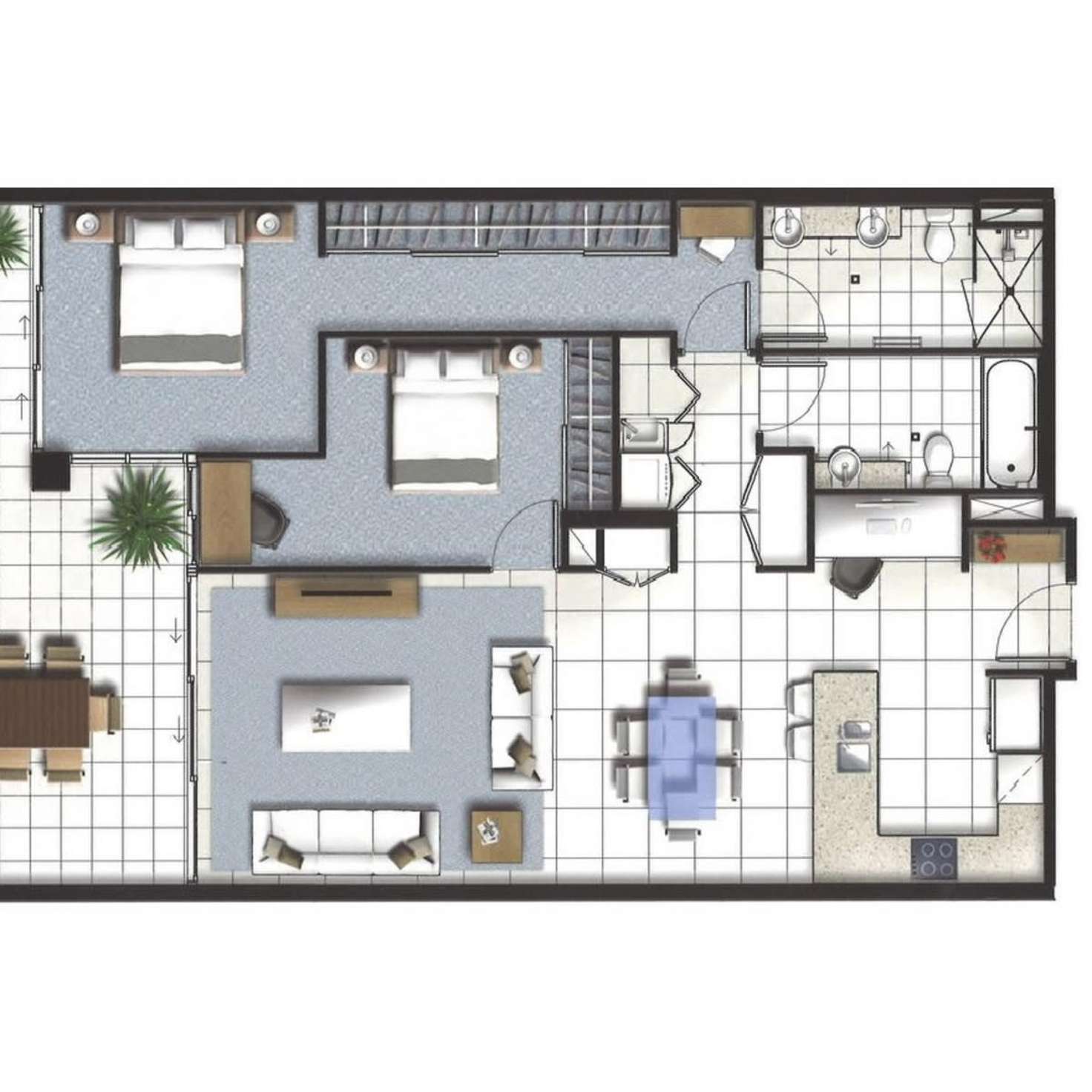 Floorplan of Homely apartment listing, 4703/25-31 East Quay Drive, Biggera Waters QLD 4216