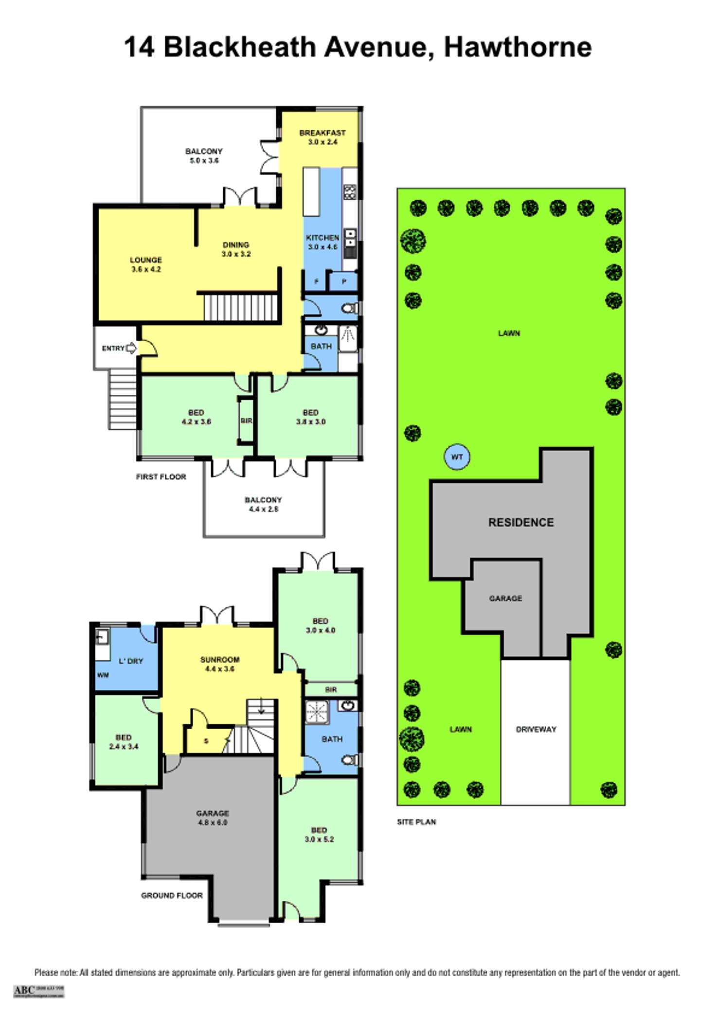 Floorplan of Homely house listing, 14 Blackheath Avenue, Hawthorne QLD 4171