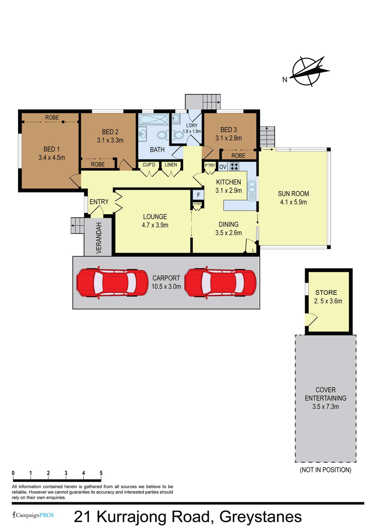 Floorplan of Homely house listing, 21 Kurrajong Road, Greystanes NSW 2145