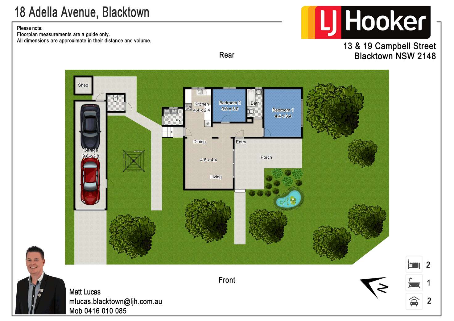 Floorplan of Homely house listing, 18 Adella Avenue, Blacktown NSW 2148