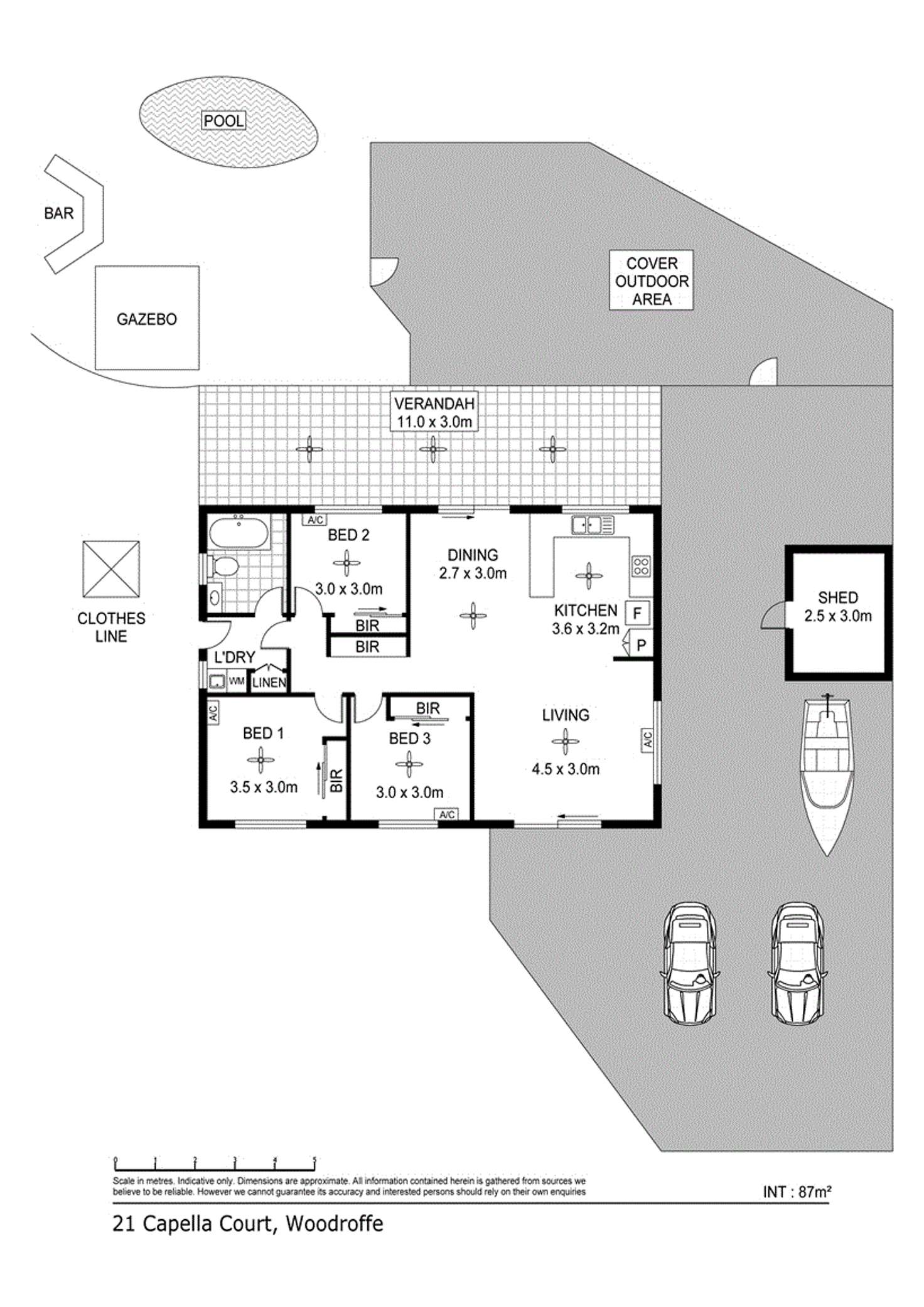 Floorplan of Homely house listing, 21 Capella Court, Woodroffe NT 830
