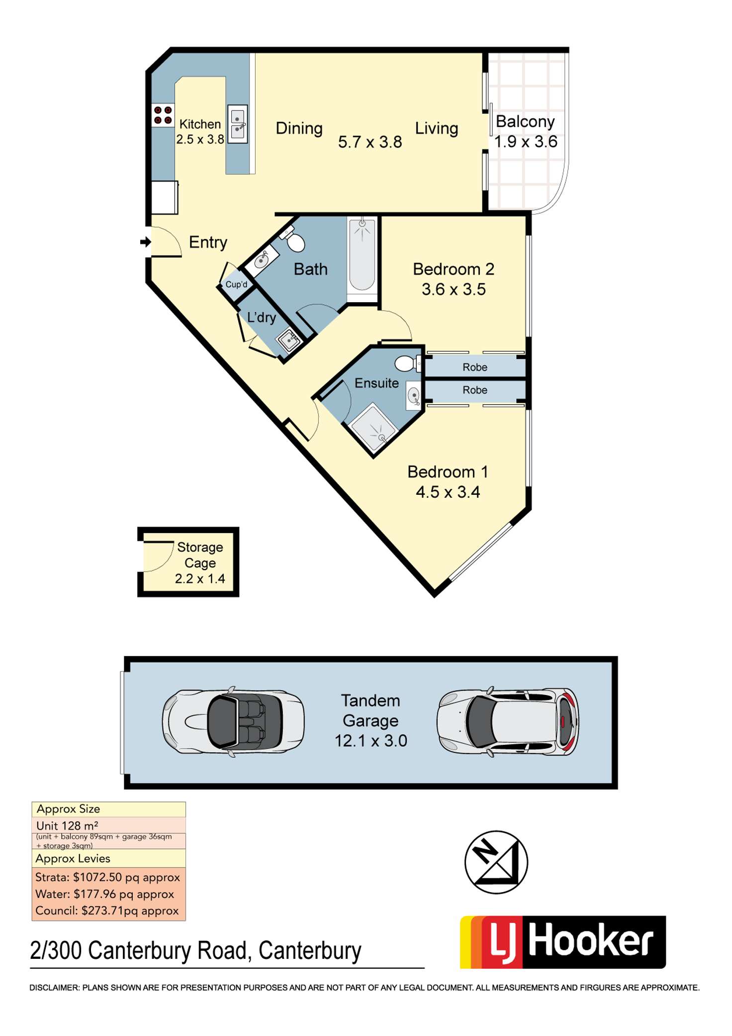 Floorplan of Homely apartment listing, 2/300-306 Canterbury Road, Canterbury NSW 2193