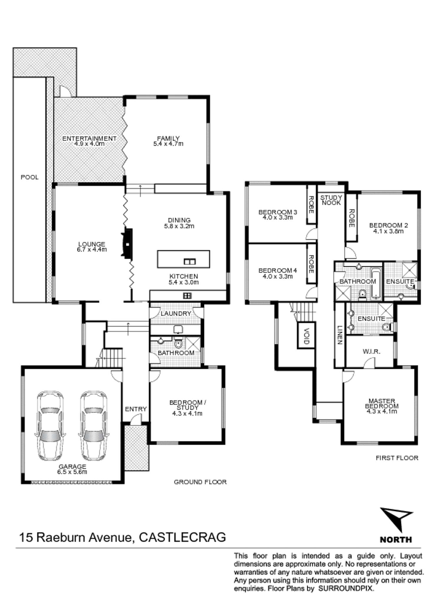 Floorplan of Homely house listing, 15 Raeburn Avenue, Castlecrag NSW 2068