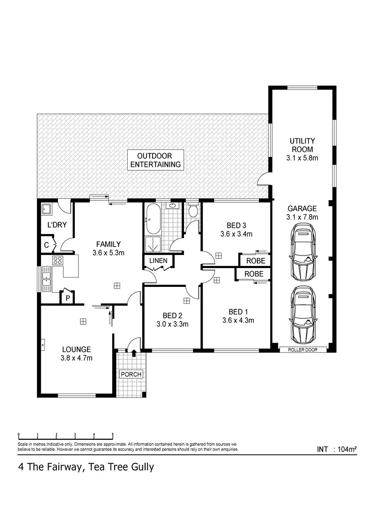 Floorplan of Homely house listing, 4 The Fairway, Tea Tree Gully SA 5091