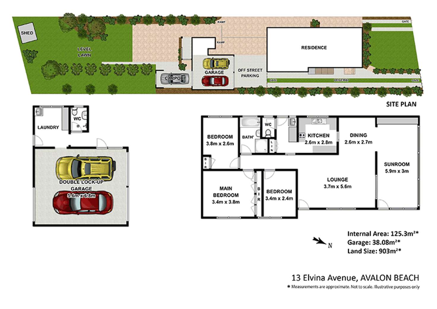 Floorplan of Homely house listing, 13 Elvina Avenue, Avalon Beach NSW 2107