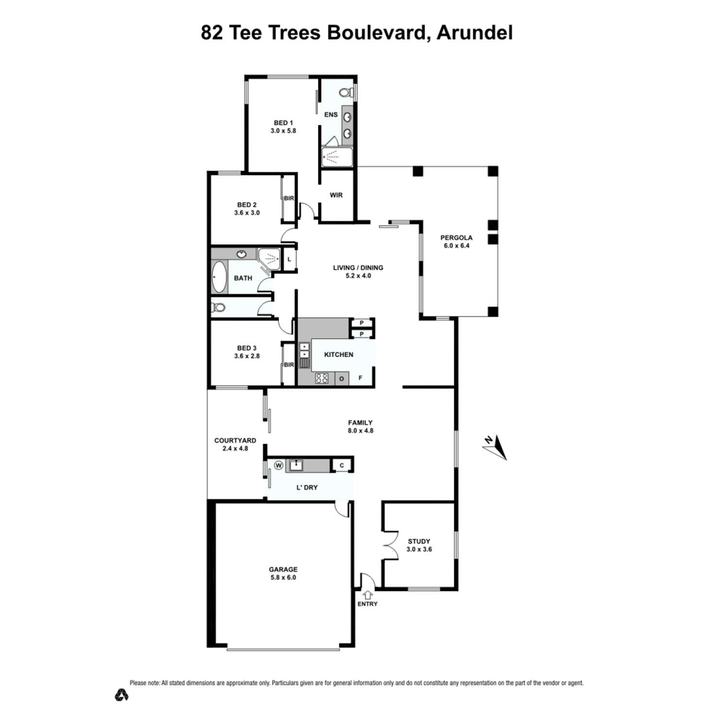 Floorplan of Homely house listing, 82 Tee Trees Boulevarde, Arundel QLD 4214