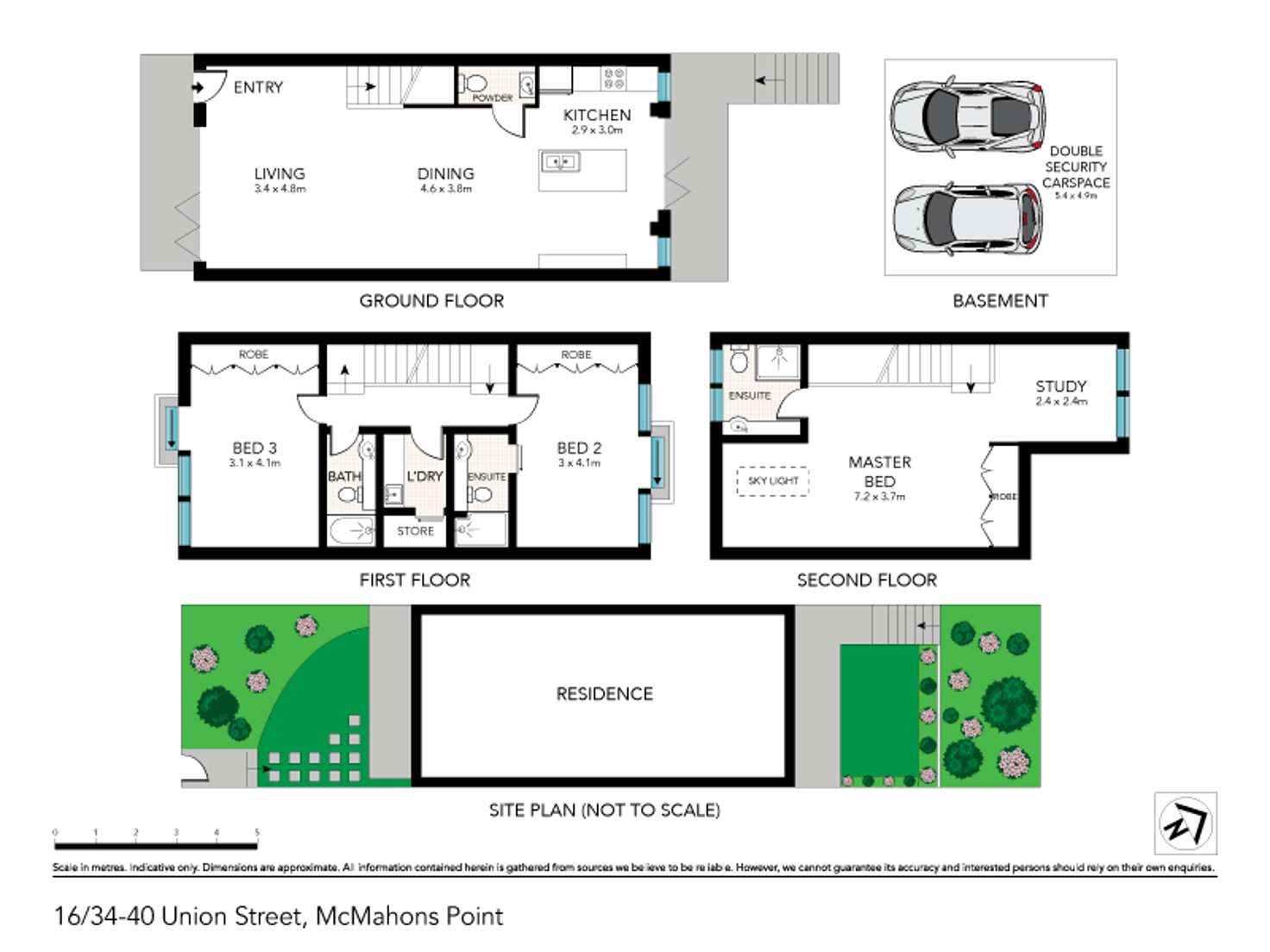 Floorplan of Homely townhouse listing, 16/34-40 Union Street, Mcmahons Point NSW 2060