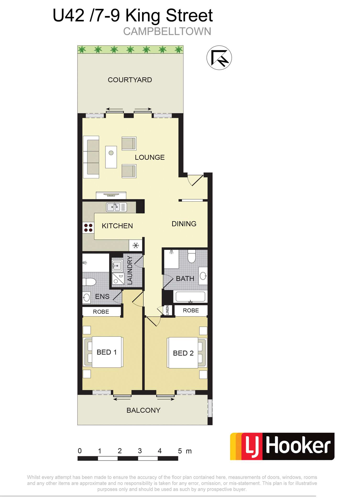 Floorplan of Homely unit listing, 42/7-9 King Street, Campbelltown NSW 2560