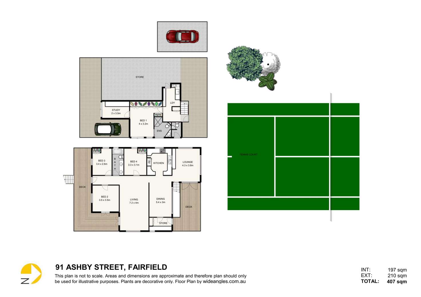 Floorplan of Homely house listing, 91 Ashby Street, Fairfield QLD 4103