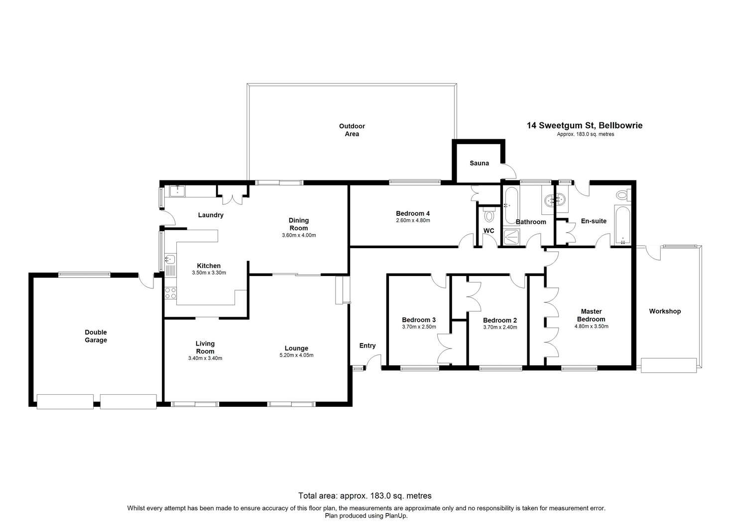 Floorplan of Homely house listing, 14 Sweetgum Street, Bellbowrie QLD 4070