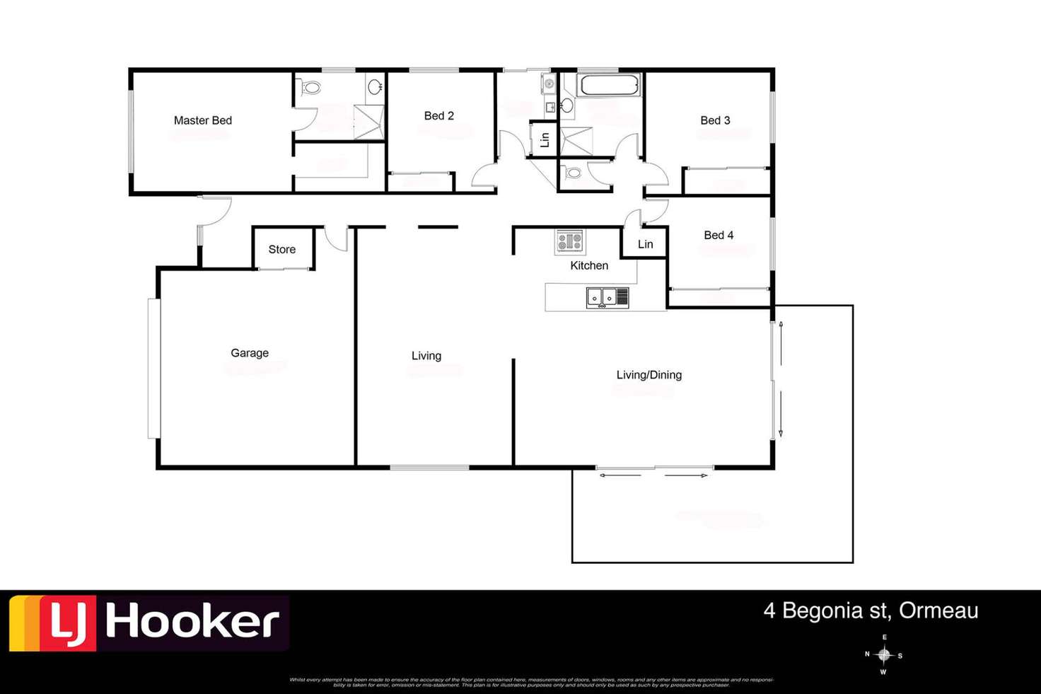 Floorplan of Homely house listing, 4 Begonia Street, Ormeau QLD 4208