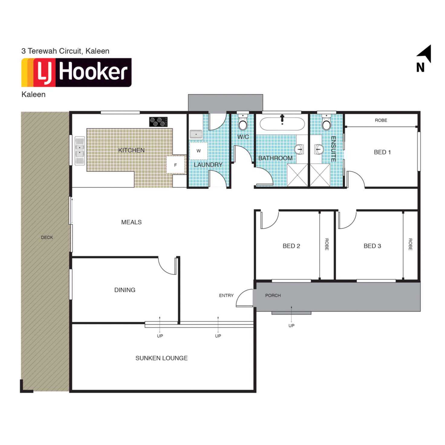 Floorplan of Homely house listing, 3 Terewah Circuit, Kaleen ACT 2617