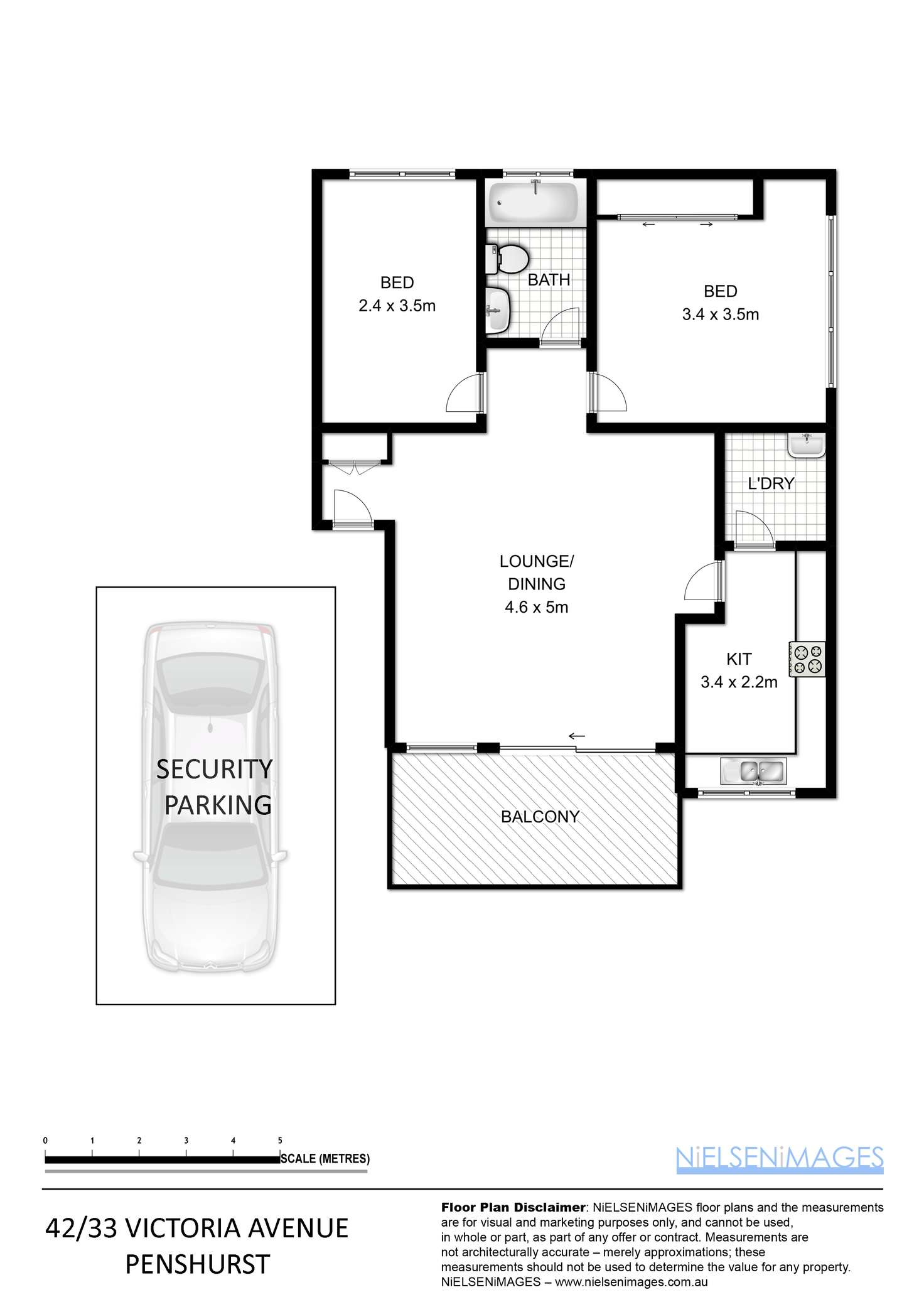 Floorplan of Homely unit listing, 42/33-41 Victoria Avenue, Penshurst NSW 2222