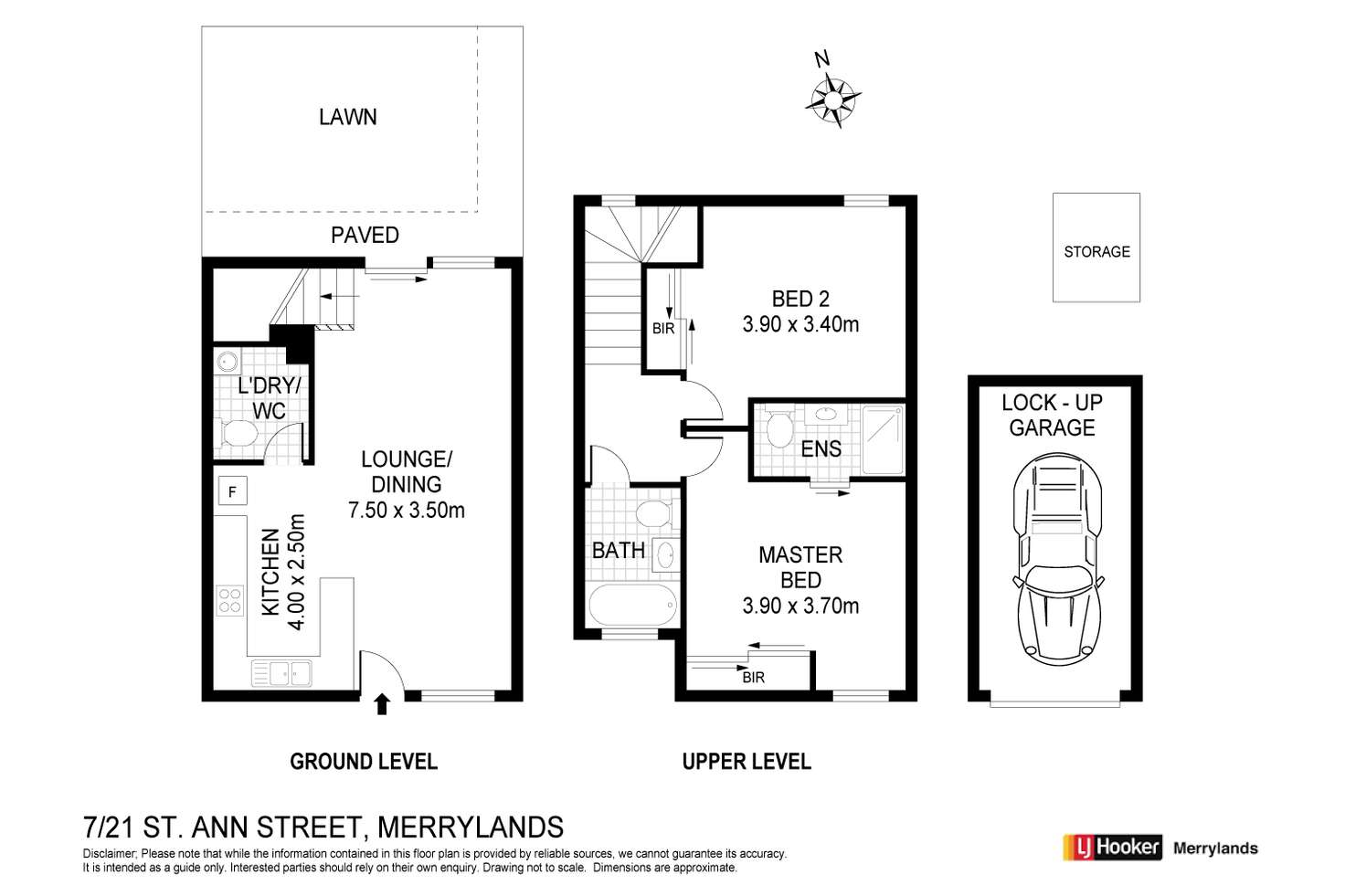 Floorplan of Homely townhouse listing, 7/21 St Ann Street, Merrylands NSW 2160