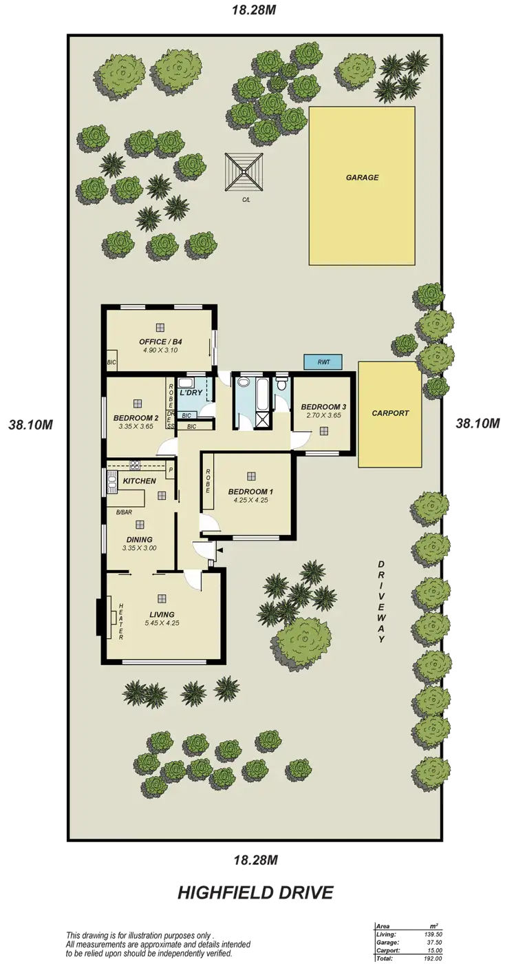 Floorplan of Homely house listing, 16 Highfield Drive, Tea Tree Gully SA 5091