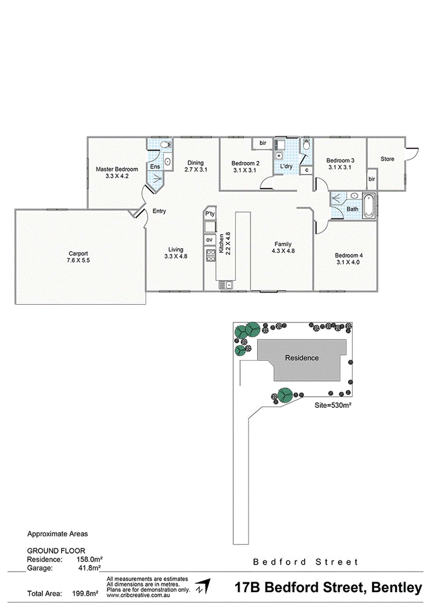 Floorplan of Homely house listing, 17B Bedford Street, Bentley WA 6102