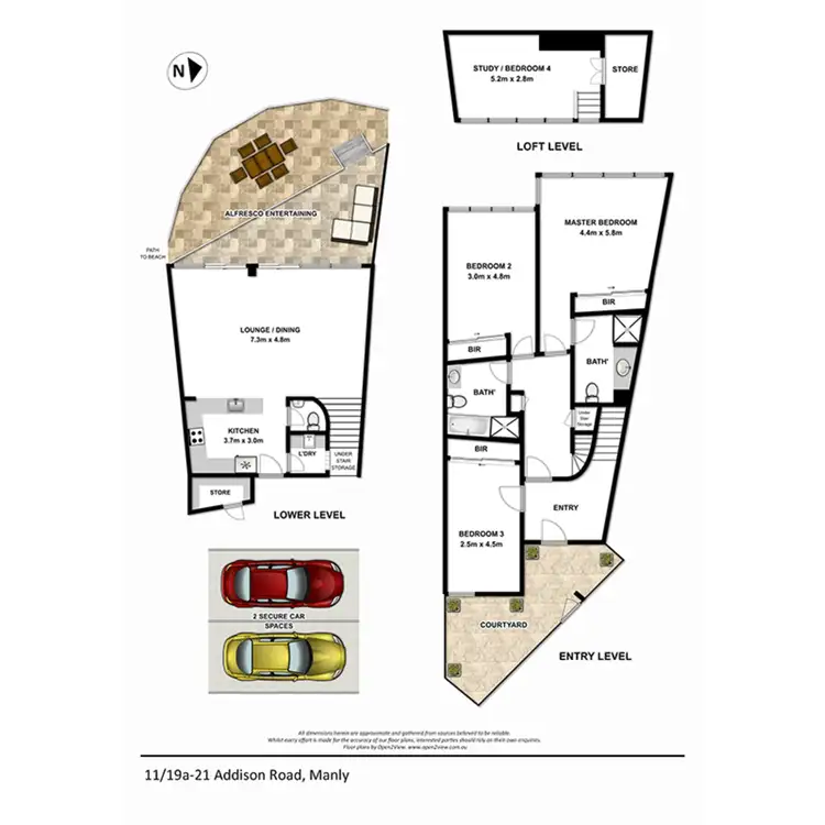 Floorplan of Homely townhouse listing, 11/19A-21 Addison Road, Manly NSW 2095