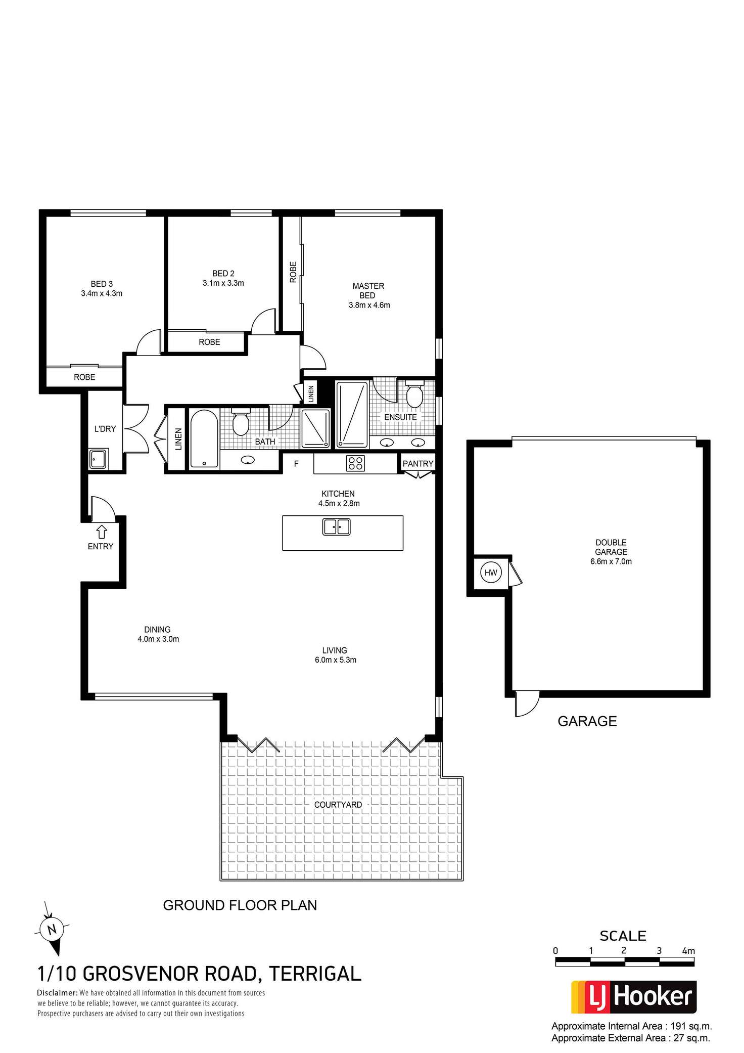 Floorplan of Homely unit listing, 1/10 Grosvenor Road, Terrigal NSW 2260