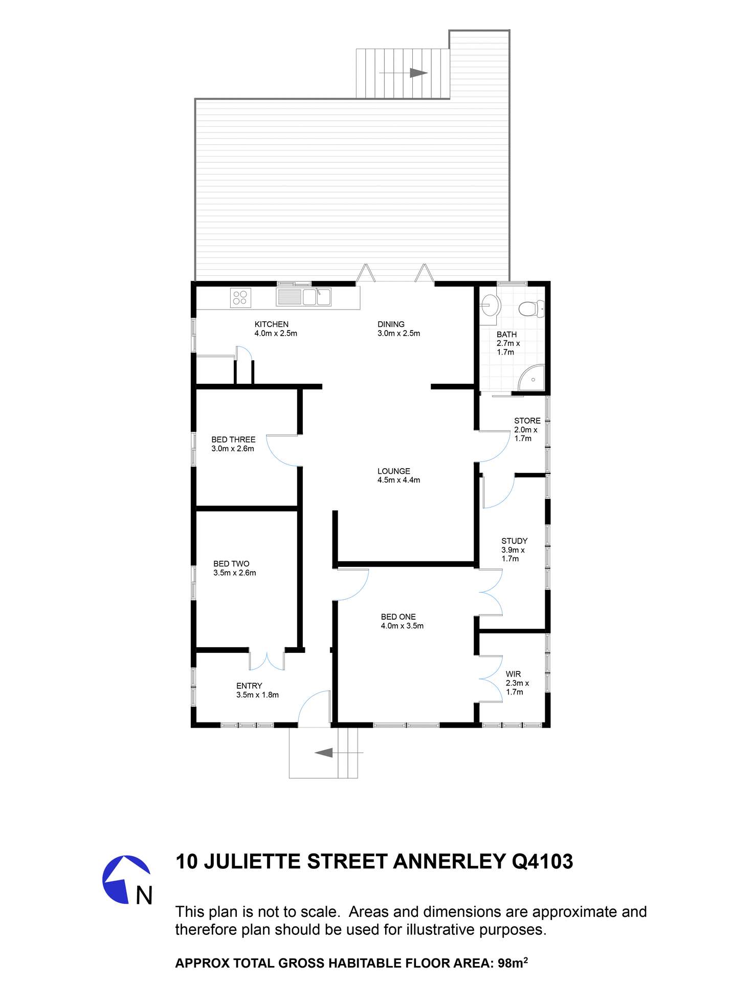 Floorplan of Homely house listing, 10 Juliette Street, Annerley QLD 4103