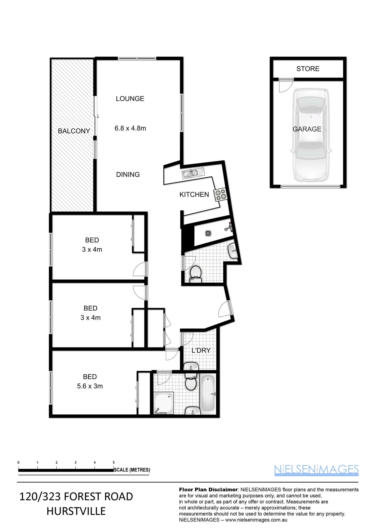 Floorplan of Homely apartment listing, 120/323 Forest Road, Hurstville NSW 2220