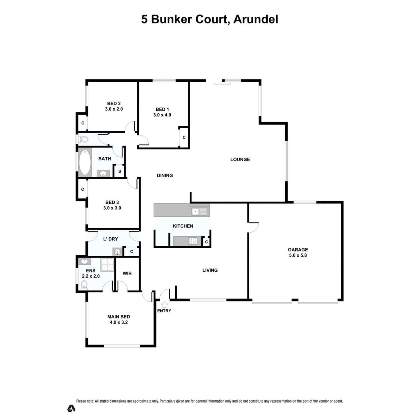 Floorplan of Homely house listing, 5 Bunker Court, Arundel QLD 4214