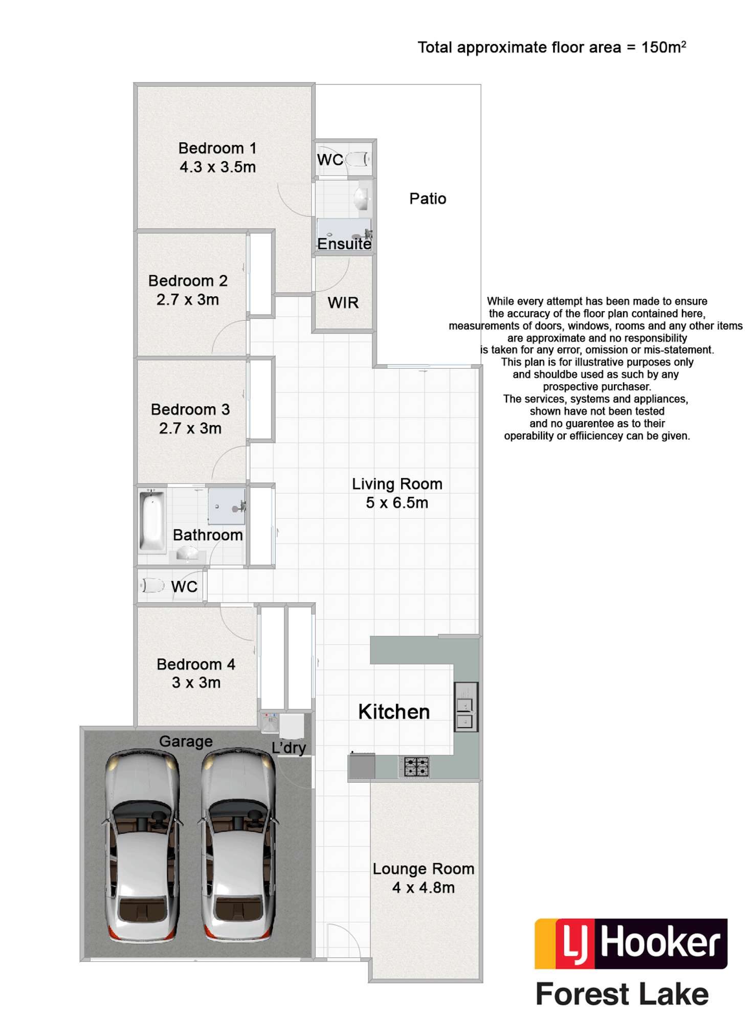 Floorplan of Homely house listing, 21 Uluru Place, Forest Lake QLD 4078