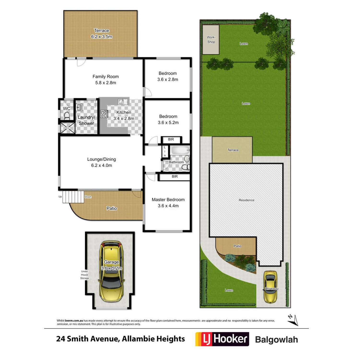 Floorplan of Homely house listing, 24 Smith Avenue, Allambie Heights NSW 2100