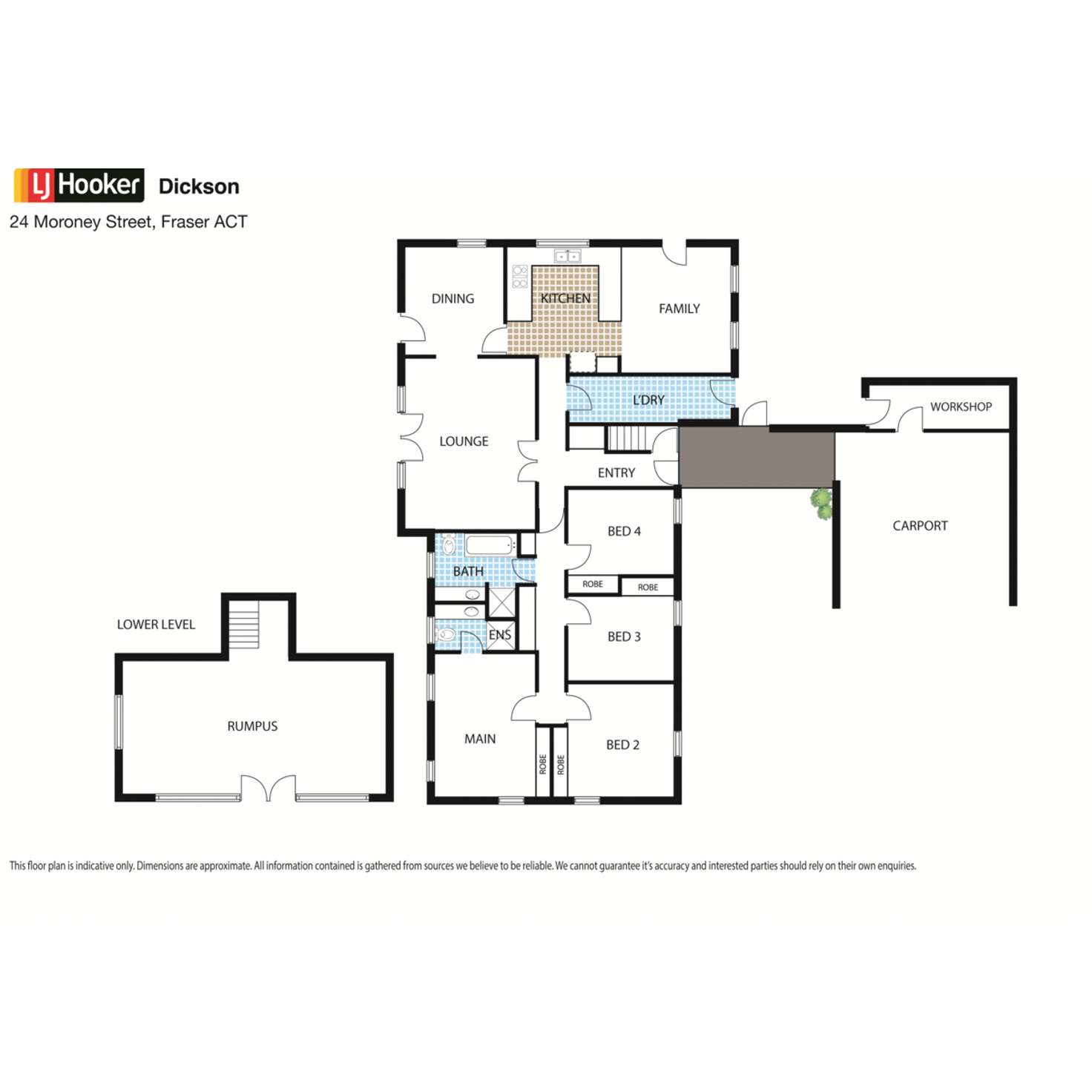 Floorplan of Homely house listing, 24 Moroney Street, Fraser ACT 2615