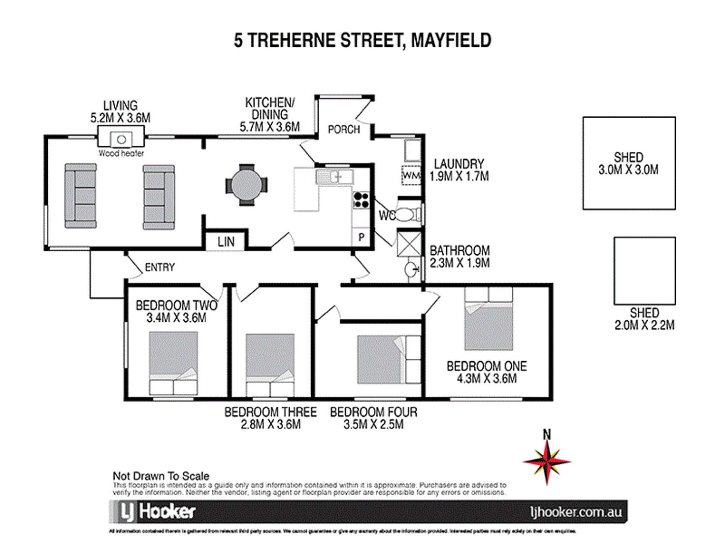 Floorplan of Homely house listing, 5 Treherne Street, Mayfield TAS 7248