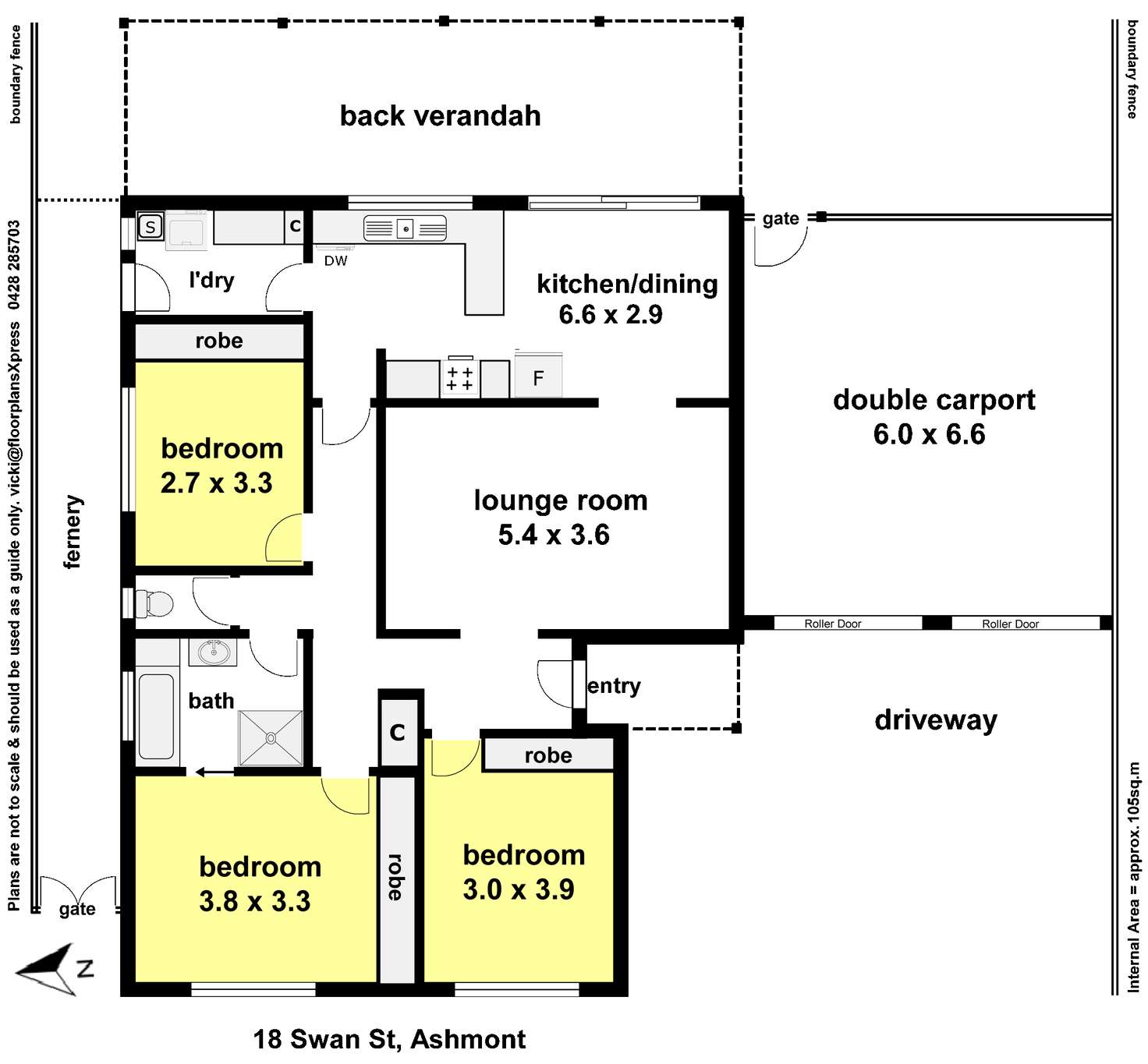 Floorplan of Homely house listing, 18 Swan Street, Ashmont NSW 2650