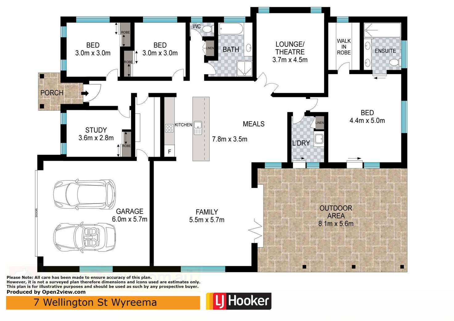 Floorplan of Homely house listing, 7 Wellington Street, Wyreema QLD 4352