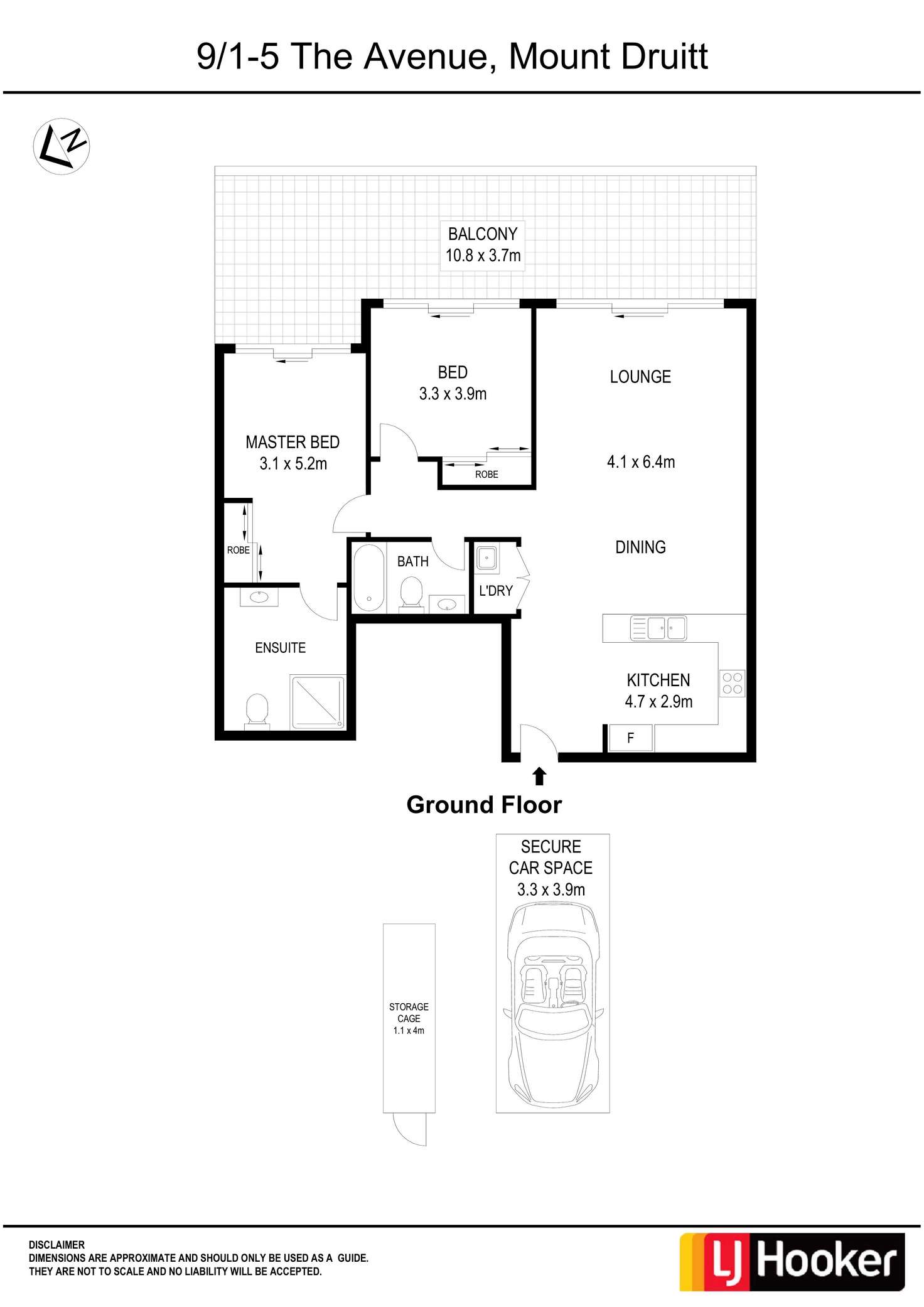 Floorplan of Homely apartment listing, 9/5-7 The Avenue, Mount Druitt NSW 2770