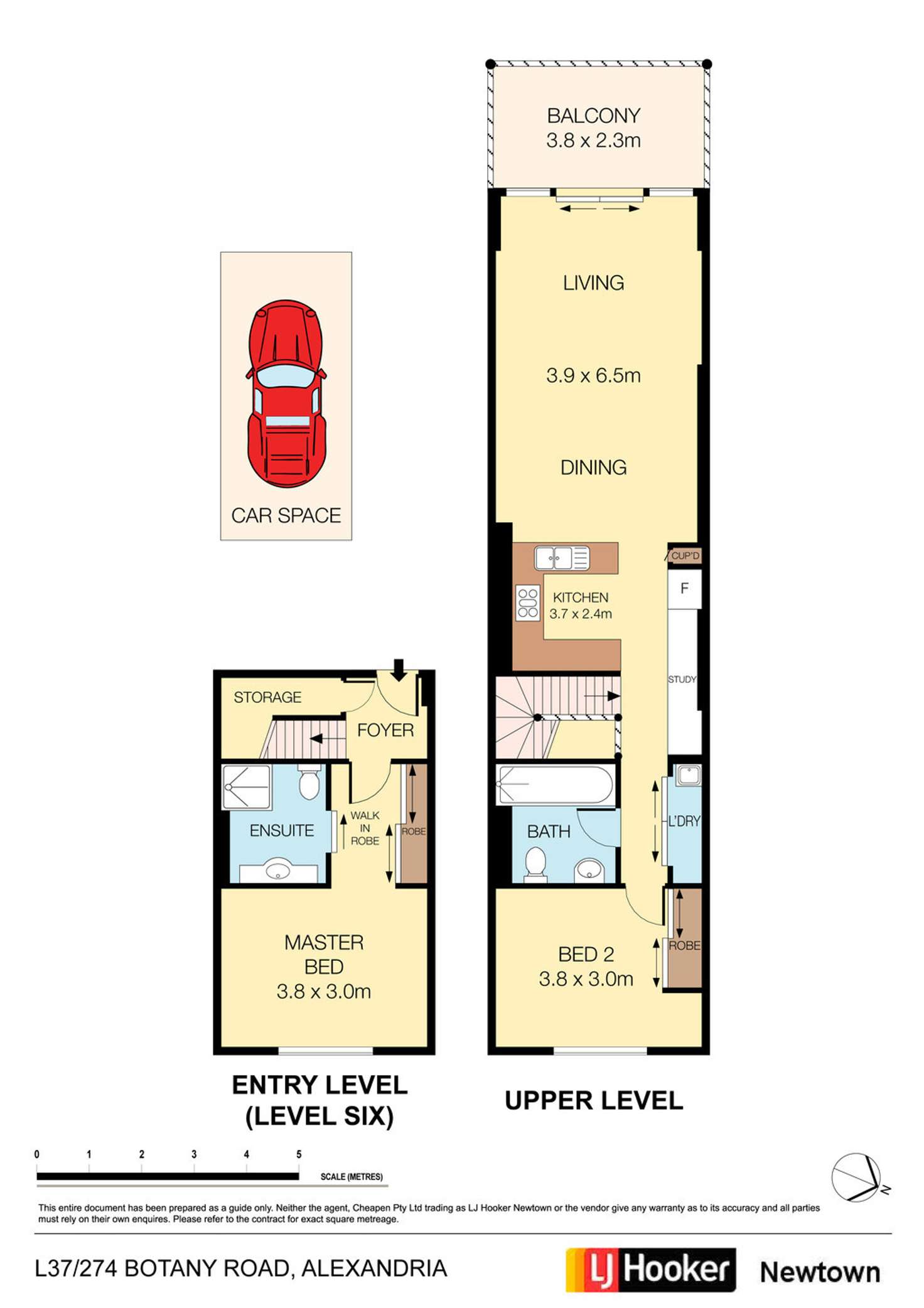 Floorplan of Homely apartment listing, L37/274 Botany Road, Alexandria NSW 2015