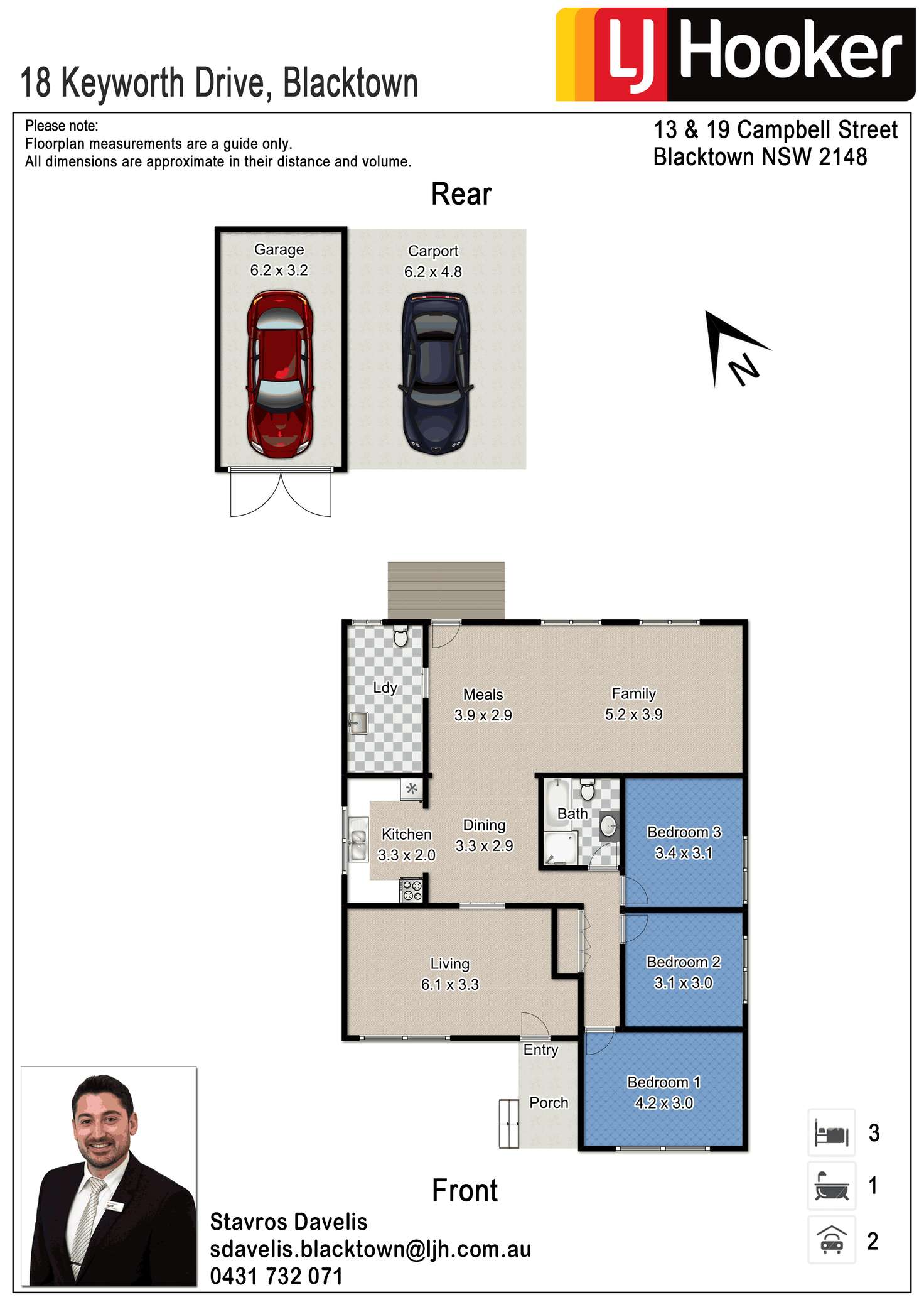 Floorplan of Homely house listing, 18 Keyworth Drive, Blacktown NSW 2148