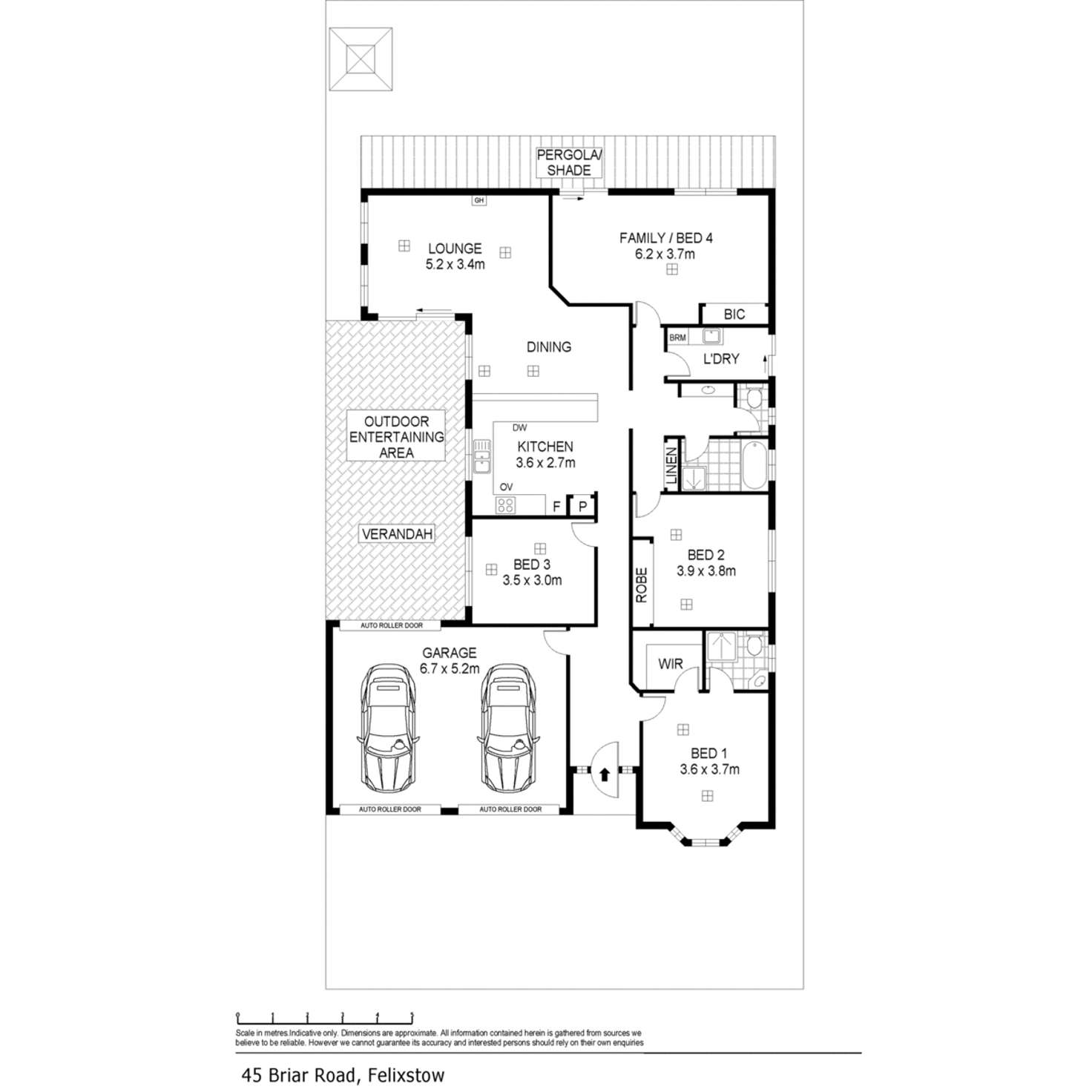 Floorplan of Homely house listing, 45 Briar Road, Felixstow SA 5070