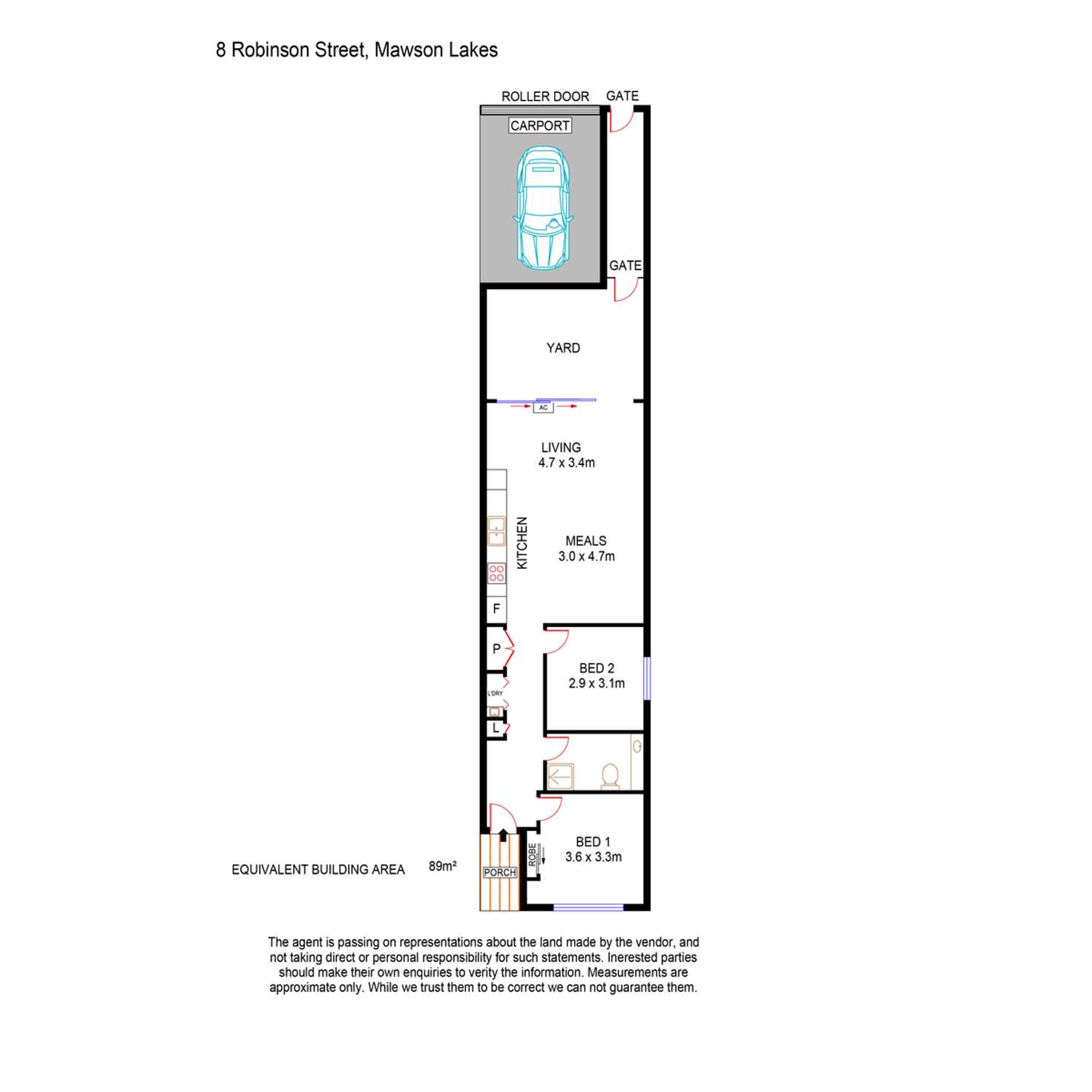 Floorplan of Homely house listing, 8 Robinson Street, Mawson Lakes SA 5095