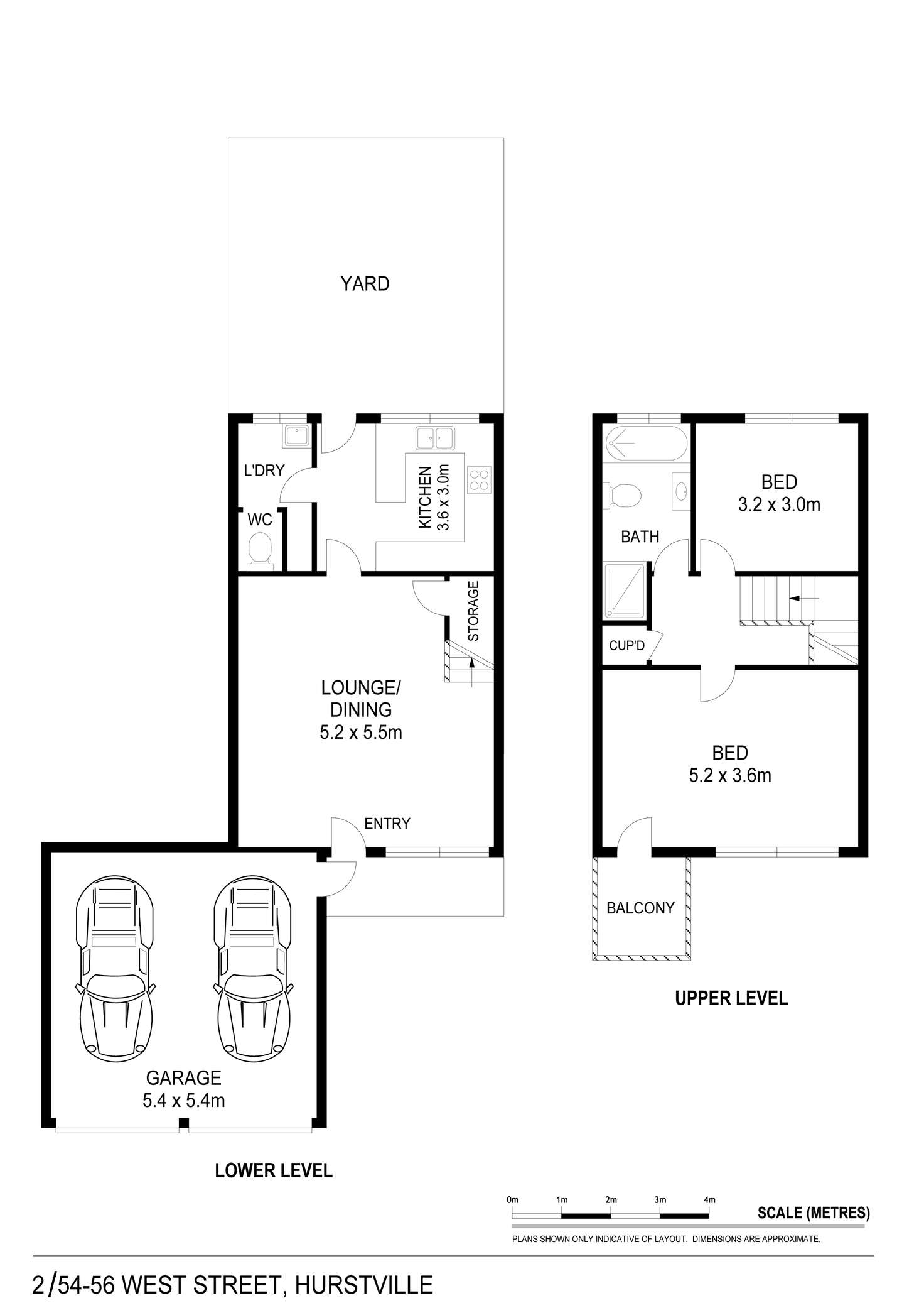 Floorplan of Homely unit listing, Unit 2/54-56 West Street, Hurstville NSW 2220