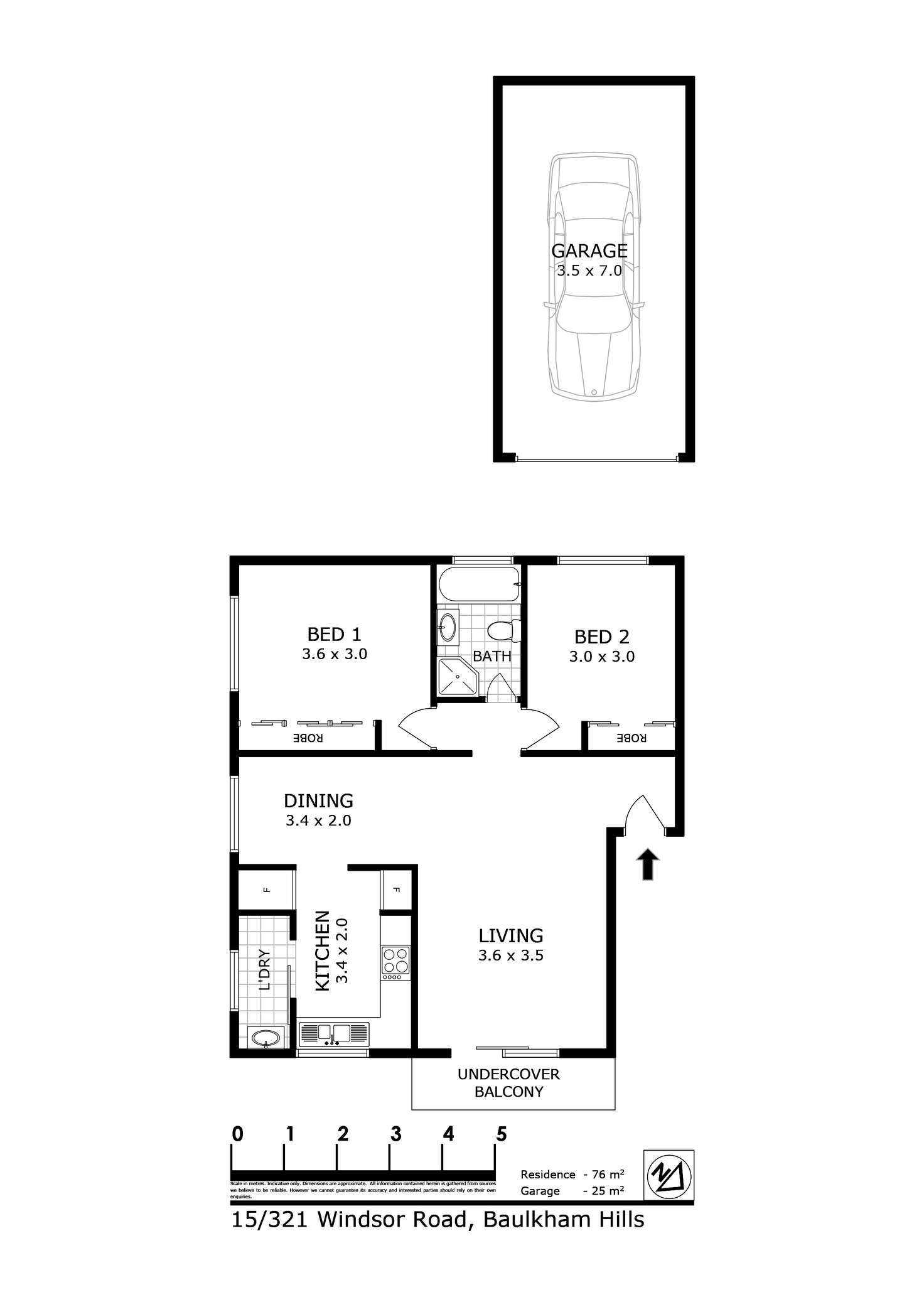 Floorplan of Homely apartment listing, 15/321 Windsor Road, Baulkham Hills NSW 2153