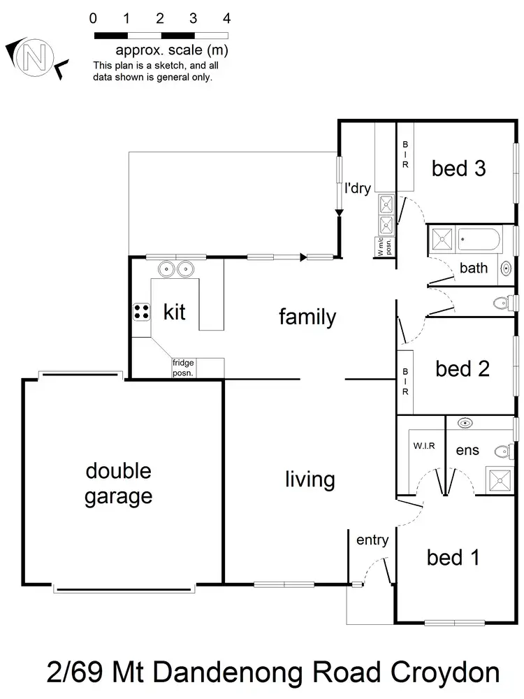 Floorplan of Homely townhouse listing, 2/69 Mount Dandenong Road, Croydon VIC 3136