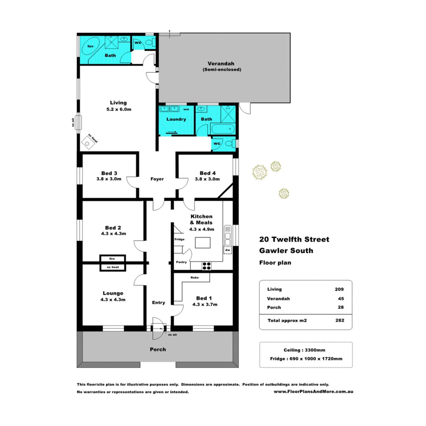 Floorplan of Homely house listing, 20 Twelfth Street, Gawler South SA 5118