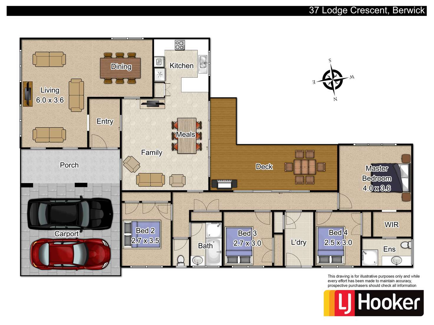 Floorplan of Homely house listing, 37 Lodge Crescent, Berwick VIC 3806