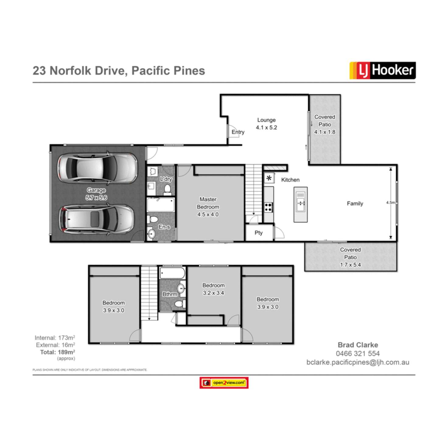 Floorplan of Homely house listing, 23 Norfolk Drive, Pacific Pines QLD 4211