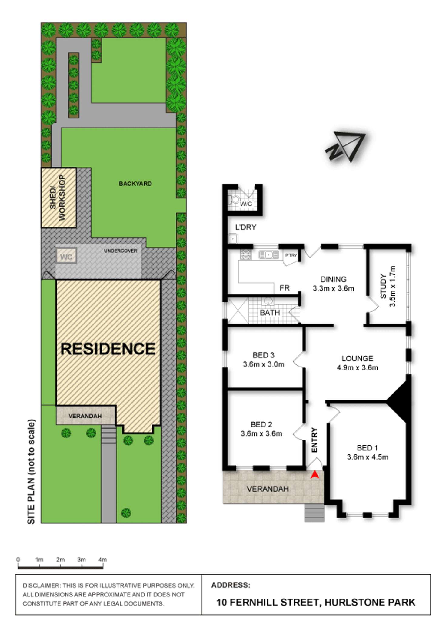 Floorplan of Homely house listing, 10 Fernhill Street, Hurlstone Park NSW 2193
