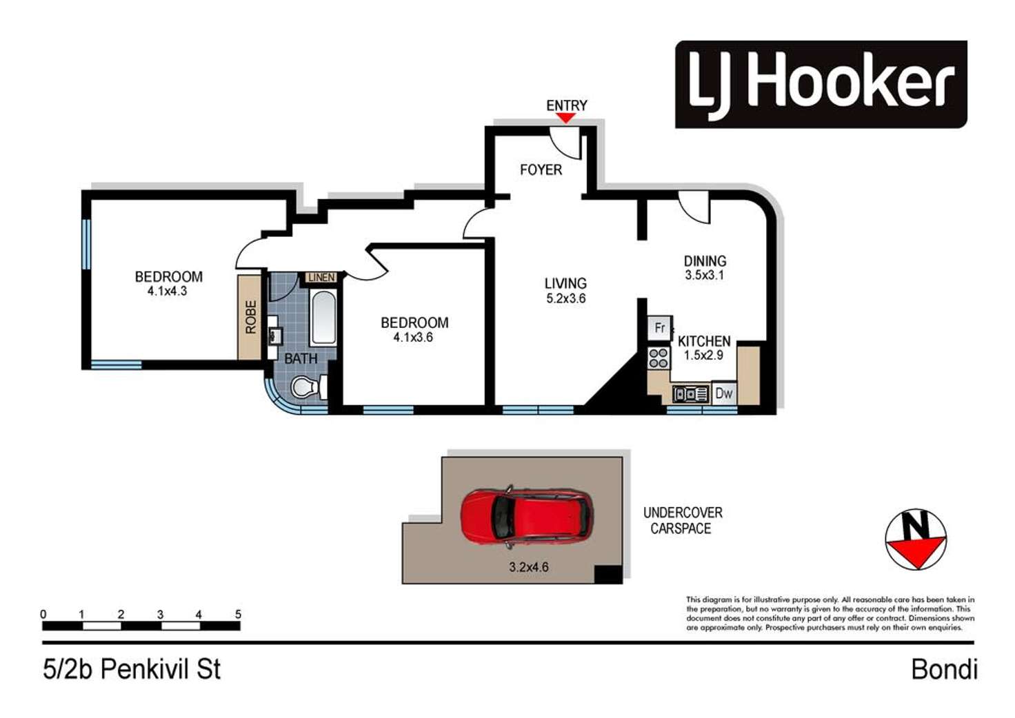 Floorplan of Homely apartment listing, 5/2B Penkivil Street, Bondi NSW 2026